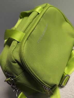 United Colors Of Benetton Bright Lime Green Crossbody Travel Bag